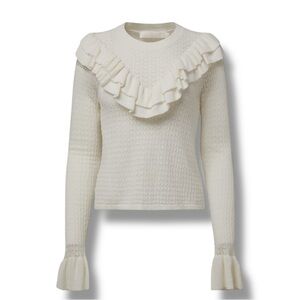 Rachel Parcell Sweater Women's Size XL Pullover Top Long Sleeve Ivory NWT